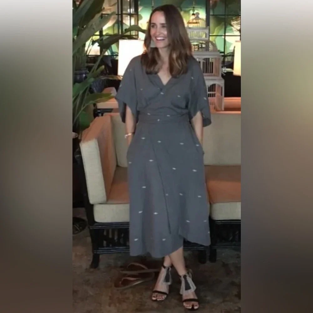 Mirth Caftans krabi wrap dress Size S/M - Picture 2 of 14